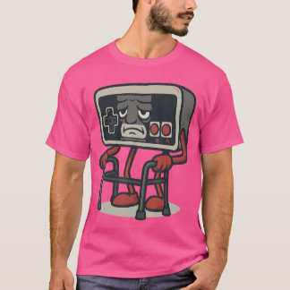 クラシックゲーム好きのためのレトロゲームコントローラー面白デザイン Tシャツ