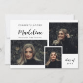 クラシックコラージュモダン卒業 案内状 (正面)