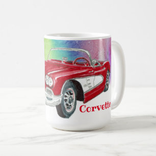 クラシックコルベットコンバーチブルア多彩ート コーヒーマグカップ