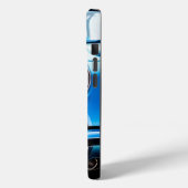 クラシックコルベット1960ブルーアンティーク Case-Mate iPhoneケース (裏面 / 左)