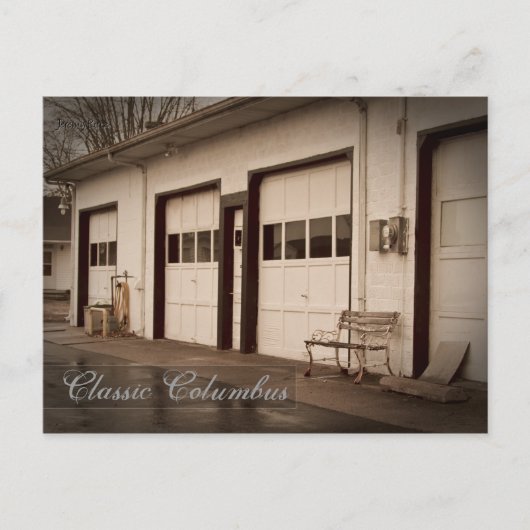 クラシックコロンブスインディアナ – お住まいの場所を確認 ポストカード (正面)