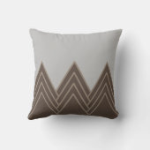 クラシックコンテンポラリージグザグ三角形アートパターン クッション (裏面)