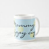 クラシックコーヒーのマグカップ青ドルフィンママのシッピーカップ コーヒーマグカップ (正面右)