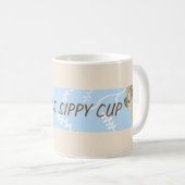 クラシックコーヒーのマグカップ「ブルータートルママのシッピーカップ」 コーヒーマグカップ (正面右)