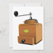 クラシックコーヒーグラインダー 招待状 (正面)