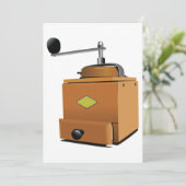 クラシックコーヒーグラインダー 招待状 (スタンド正面)