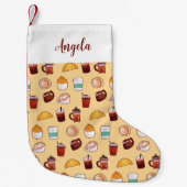 クラシックコーヒーペストリー スモールクリスマスストッキング (正面)