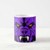 クラシックコーヒーマグとタイガー顔デザイン コーヒーマグカップ (中央)