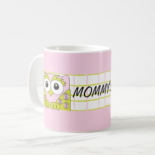 クラシックコーヒーマグ「ピンクフクロムマズシッピーカップ」 コーヒーマグカップ (正面左)