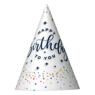 クラシックコーンバースデーパーティーハット パーティーハット