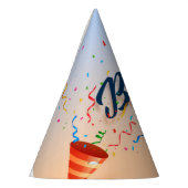 クラシックコーンバースデーパーティーハット パーティーハット (左)