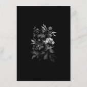 クラシックゴシックブラック結婚のアドバイスカード アドバイスカード (裏面)