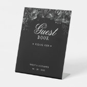 クラシックゴシックブラック結婚ズ客書台座S 台座サイン (正面)