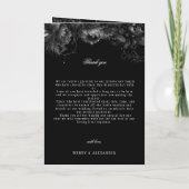 クラシックゴシックブラック結婚折り畳みプログラム プログラム (裏面)