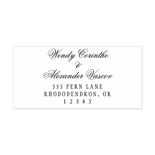 クラシックゴシック差出人住所自己インクスタンプ セルフインキングスタンプ (デザイン)