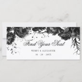 クラシックゴシック白ぶら下がったの座席表ヘッダー (裏面)