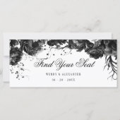 クラシックゴシック白ぶら下がったの座席表ヘッダー (正面)