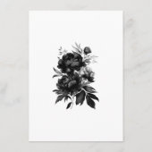 クラシックゴシック白結婚アドバイスカード アドバイスカード (裏面)