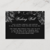 クラシックゴシック結婚ブラック エンクロージャーカード (正面)