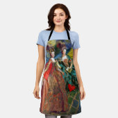 クラシックゴシックGeminiお洒落 Butterfly Woman エプロン (着用した状態)