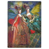 クラシックゴシックGeminiお洒落 Butterfly Woman クリップボード (裏面)