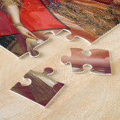 クラシックゴシックGeminiお洒落 Butterfly Woman ジグソーパズル (側面)