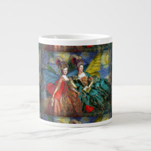 クラシックゴシックGeminiお洒落 Butterfly Woman ジャンボコーヒーマグカップ