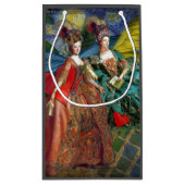 クラシックゴシックGeminiお洒落 Butterfly Woman スモールペーパーバッグ (裏面)