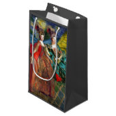 クラシックゴシックGeminiお洒落 Butterfly Woman スモールペーパーバッグ (正面アングル)
