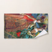 クラシックゴシックGeminiお洒落 Butterfly Woman バスタオルセット (ハンドタオル)