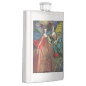 クラシックゴシックGeminiお洒落 Butterfly Woman フラスク (右)