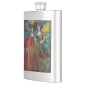 クラシックゴシックGeminiお洒落 Butterfly Woman フラスク (左)