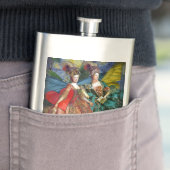 クラシックゴシックGeminiお洒落 Butterfly Woman フラスク (インサイチュ)