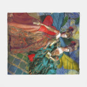 クラシックゴシックGeminiお洒落 Butterfly Woman フリースブランケット (正面(横))