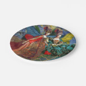 クラシックゴシックGeminiお洒落 Butterfly Woman ペーパープレート (アングル)