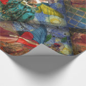 クラシックゴシックGeminiお洒落 Butterfly Woman ラッピングペーパー (角)