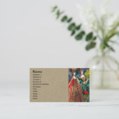 クラシックゴシックGeminiお洒落 Butterfly Woman 名刺 (スタンド正面)