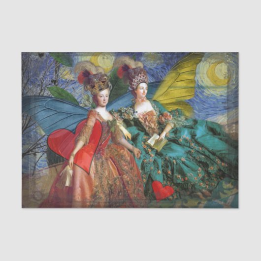 クラシックゴシックGeminiお洒落 Butterfly Woman 薄葉紙 (正面)