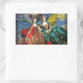 クラシックゴシックGeminiお洒落 Butterfly Woman 長方形シール (バッグ)