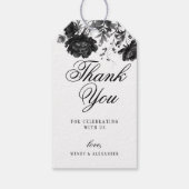 クラシックゴシッ結婚ク白 ギフトタグ (裏面)