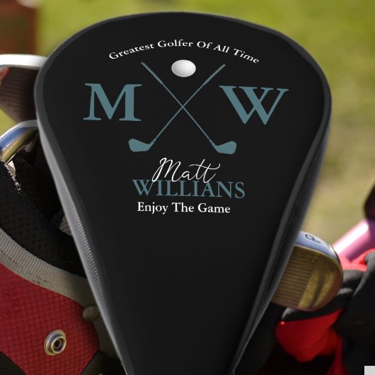 クラシックゴルファーモノグラムカスタムクラスブラック ゴルフヘッドカバー