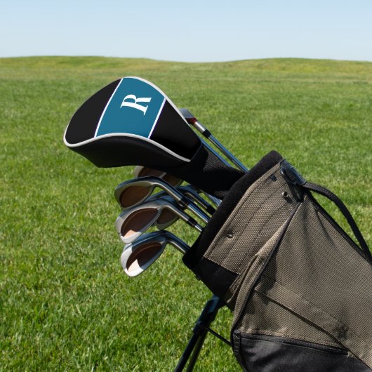 クラシックゴルファー用モノグラムブロック色ギフト ゴルフヘッドカバー (インサイチュ)