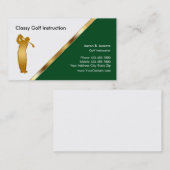 クラシックゴルフインストラクター名刺 名刺 (正面/裏面)