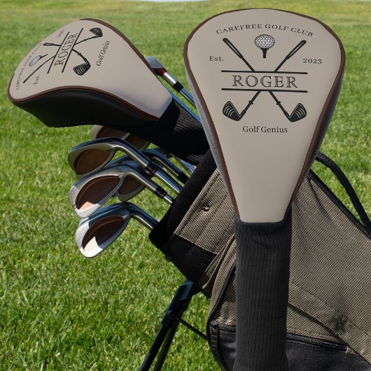 クラシックゴルフクラブブラウン配管 ゴルフヘッドカバー