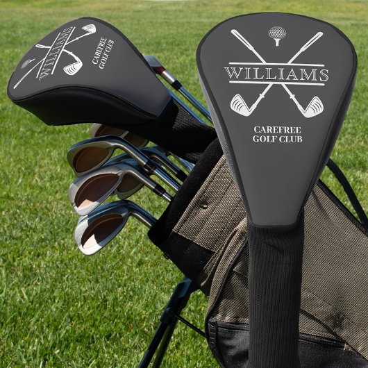 クラシックゴルフクラブプレイヤー名グレー ゴルフヘッドカバー