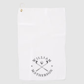 クラシックゴルフクラブ 名前入り ゴルフタオル (正面)