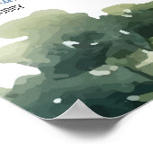 クラシックゴルフテーマボーイ1stバースデーマイルストーンサイン ポスター (角)