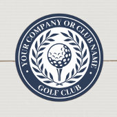 クラシックゴルフパーソナライズされた名 ラウンドシール