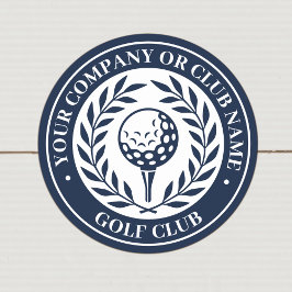 クラシックゴルフパーソナライズされた名 ラウンドシール