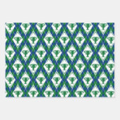 クラシックゴルフ用トロフィープレイドゴルフボールクラブフラグ ラッピングペーパーシート (正面)